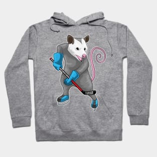 Opossum Ice hockey Ice hockey stick Hoodie